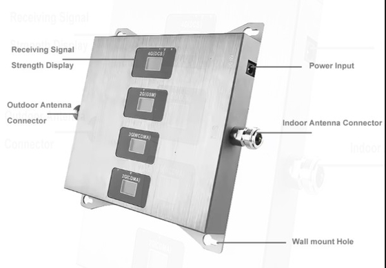 kupować Repeater CDMA GSM WCDMA DCS 2G 3G 4G Signal Booster 850 900 1800 2100 MHz Quad Band Mobile Network Repeater produkcja internetowa