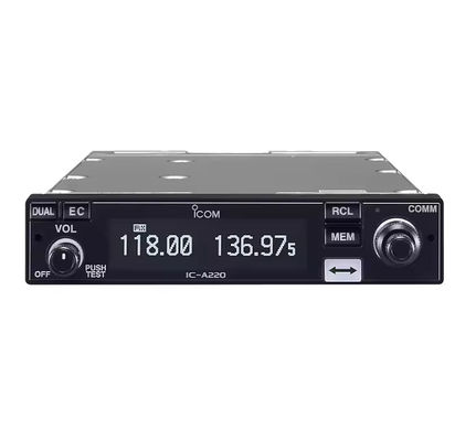 kupować IC-A220E Aviation Band Vehicle Walkie Talkie with 8W Output Power and 0-50km Talk Range IPX4 Water Resistant Mobile Radio produkcja internetowa