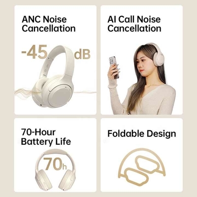 Najlepiej sprzedający bezprzewodowy głośnik z odwołaniem hałasu słuchawki słuchawki sportowe słuchawki stereo składane głęboki bas OEM Bluetooth słuchawki słuchawki