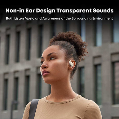 Mini TWS Akcesoria do dwukierunkowego radia Bluetooth v5.4 Słuchawki z przewodnictwem kości dla zwiększonego doświadczenia audio