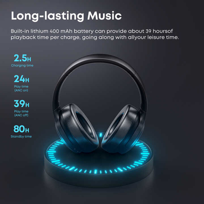 Langsdom Bluetooth Headset Accessories For Two Way Radio Blurtrum Chipset ANC Bluetooth słuchawki dla częstych podróżników w podróżach służbowych